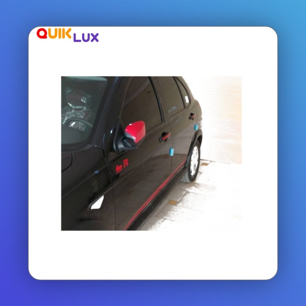برچسب دستگیره درب کوییک رنگ قرمز - Image 4