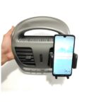 هولدر نگهدارنده گوشی موبایل دریچه کولر خودرو جک دار وکیو شیشه