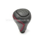 سر دنده چرمی مشکی ورنی دوخت قرمز کوییک آر مناسب ساینا کوییک