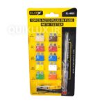 پک فیوز دو شاخ همراه لامپ تست (فیوز تیغه ای بزرگ)