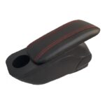 کنسول وسط چرمی مدل توکا مناسب کوییک ساینا تیبا  مشکی با دوخت قرمز - Image 2