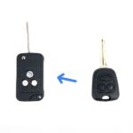 قاب ریموت تاشو کوییک ساینا تیبا (سه دکمه)