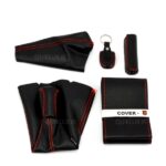 ست 6 تيکه سردنده با دور فرمان چرمی -  دوخت قرمز