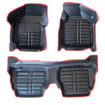 کفپوش 5 بعدی مشکی لبه قرمز