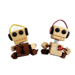 آویز عروسک چوبی بسته 1 عددی