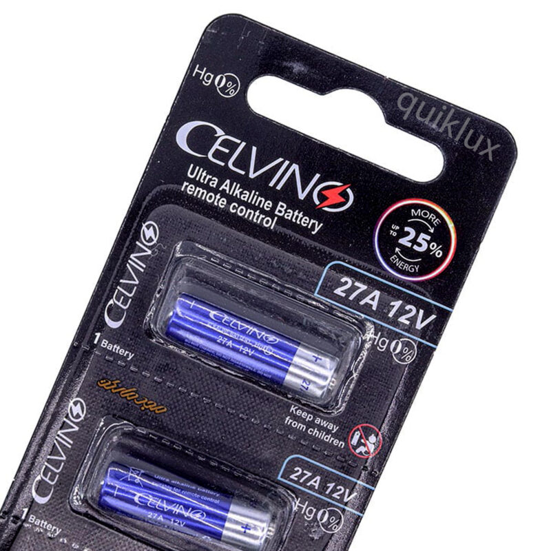 باتری قلمی CELVINO-27A-12V بسته 5 عدد - Image 2