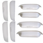 قاب و کاور زیر دستگیره تیبا و ساینا سفید