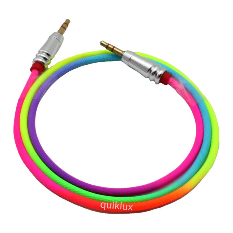 کابل AUX  مدل رنگین کمانی