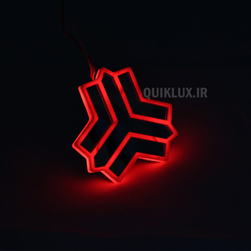 آرم نورانی سایپا پشت صندوق کوییک