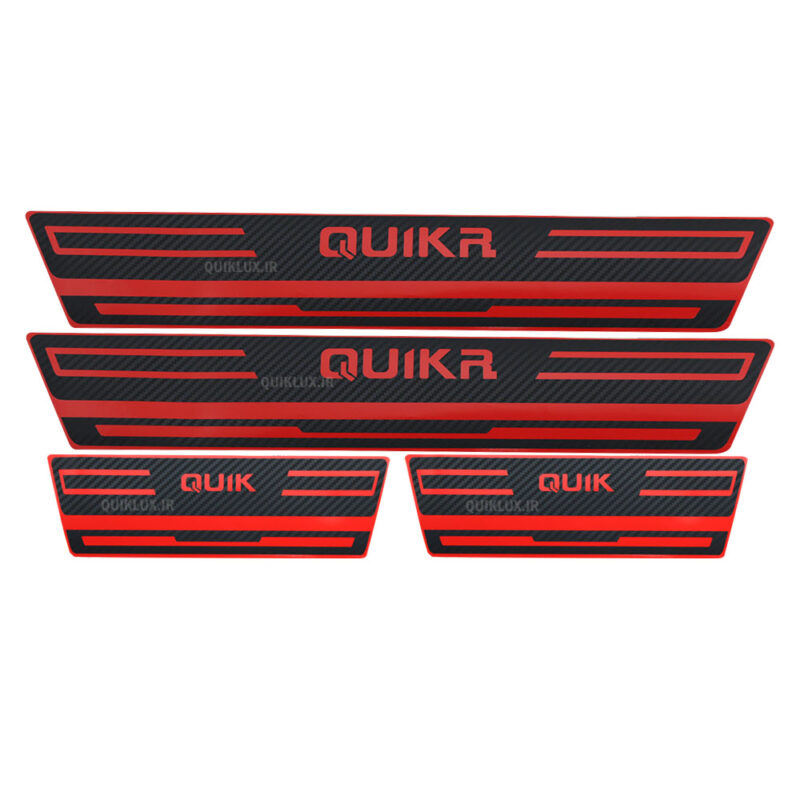 برچسب پارکابی طرح کربن قرمز QUIK R