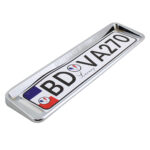 قاب پلاک آبکاری کروم بسته 2 عددی