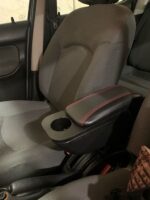 کنسول وسط چرمی مدل توکا مناسب 206_207 مشکی بادوخت قرمز - Image 7