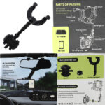 هولدر آینه وسط خودرو 360درجه - Image 5