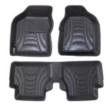 کفپوش سه بعدی ماهوت طرح چرم رنگ مشکی ساینا کوییک