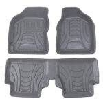 کفپوش سه بعدی ماهوت طرح چرم رنگ طوسی ساینا کوییک