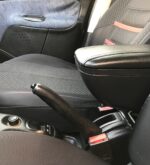 کنسول وسط چرمی مدل توکا مناسب 206_207 مشکی بادوخت قرمز - Image 9