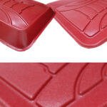 کفپوش سه بعدی ماهوت طرح چرم رنگ قرمز ساینا کوییک - Image 5