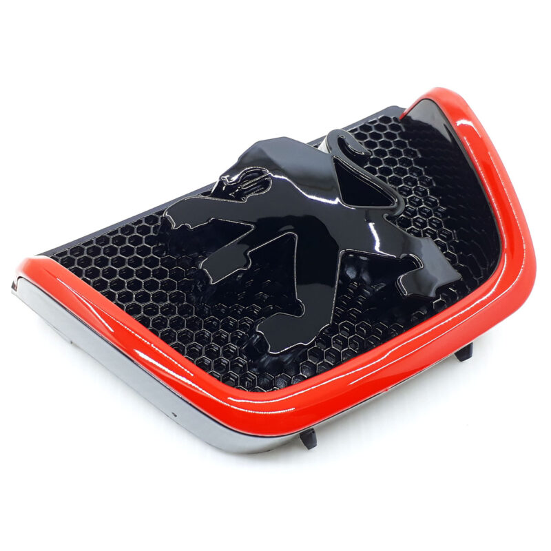 آرم جلو پنجره خودرو  پژو ۲۰6 قرمز مشکی