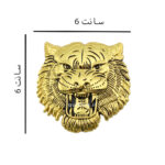 آرم شیر طلایی فلزی