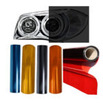 برچسب دودی و رنگی چراغ خودرو رول 1 متری