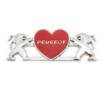 آرم فلزی شیر پژو کنار قلب