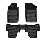 کفپوش سه بعدی پژو 206 سوپر بابل کارپت- مشکی