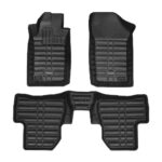 کفپوش سه بعدی پژو 206 چرمی بابل کارپت- مشکی