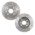 ديسک ترمز ساینا کوییک سوراخ دار شيار دار  PFC - مدل TURBO