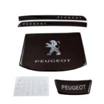 پد رو داشبورد ژله اي پژو 207  مدل 4 تيکه - شیر پژو مشکی ساده