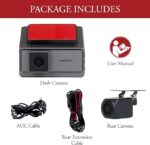 دوربین ثبت وقایع خودرو display مدل Q8 دو دوربین - Image 5