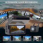 دوربین ثبت وقایع خودرو display مدل Q8 دو دوربین - Image 7