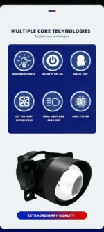 لنز پرژکتور بای لد ۳ اینچ برند DIKAM - Image 9