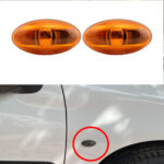 چراغ راهنما روی گلگیر پژو 207 - نارنجی کریستالی
