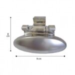 دستگیره درب داشبورد پژو 206 - 207 MP Pars- نقره ای مات - Image 2