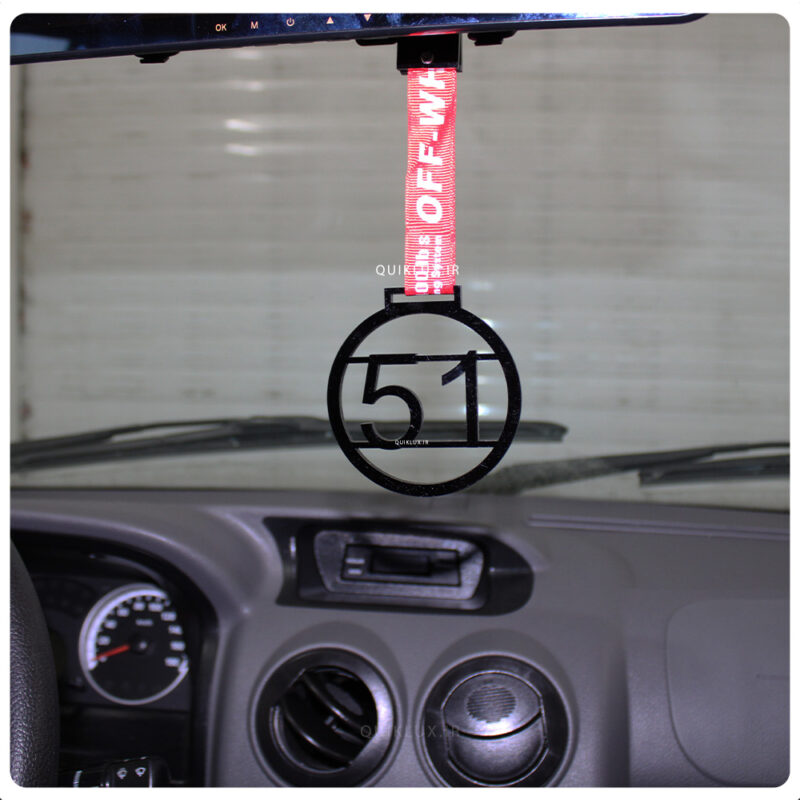 آویز پلکسی 051 - مشکی