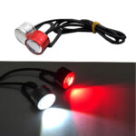 چراغ فلاشر دو تیکه گرد - قرمز سفید