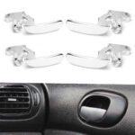 اهرم دستگیره داخلی پژو 206 Mp Pars- نقره ای براق