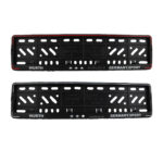 قاب پلاک خودرو ساده مشکی