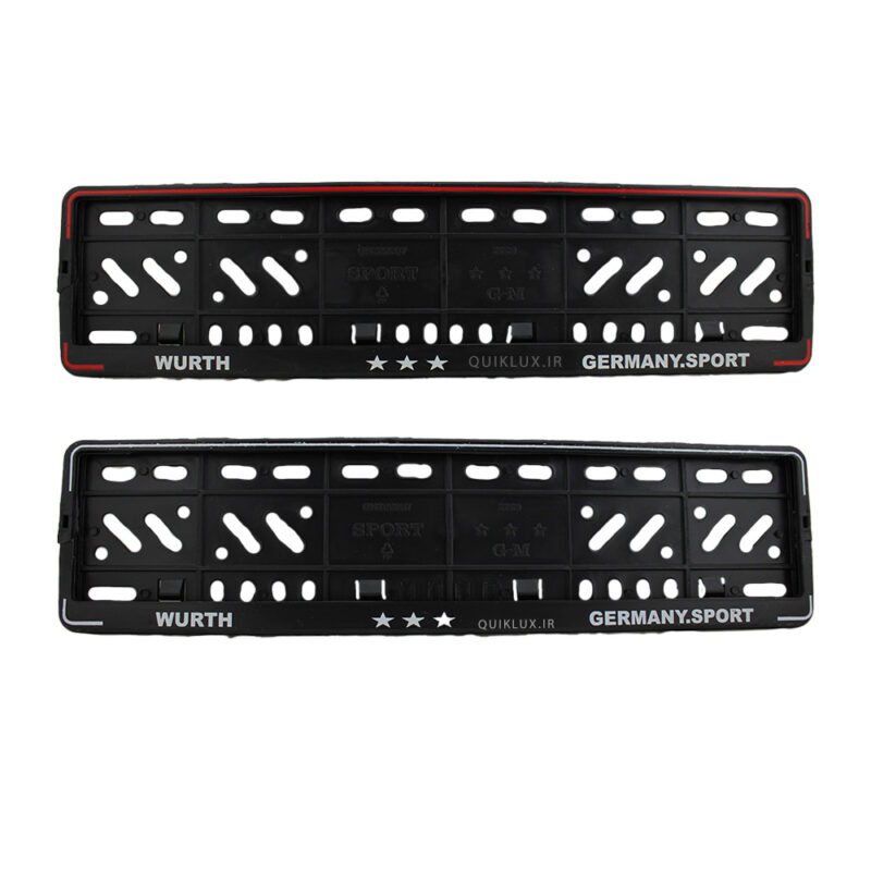 قاب پلاک خودرو ساده مشکی