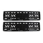 قاب پلاک خودرو ساده مشکی - Image 2