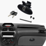 دستگیره درب داشبورد پژو 206  قفل دار  - مشکی