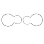 زه کروم دور صفحه کیلومتر پژو 206 - نقره ای - Image 5