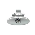 دستگیره درب داشبورد پژو 206  قفل دار  - نقره ای - Image 3