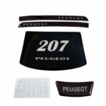 پد ژله ای داشبورد پژو 207 4 تیکه - 207 پژو مشکی ساده