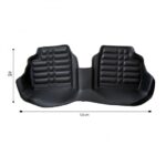 کفپوش پنج بعدی A.M لبه بلند مشکی چرم صنعتی مناسب تارا - Image 4