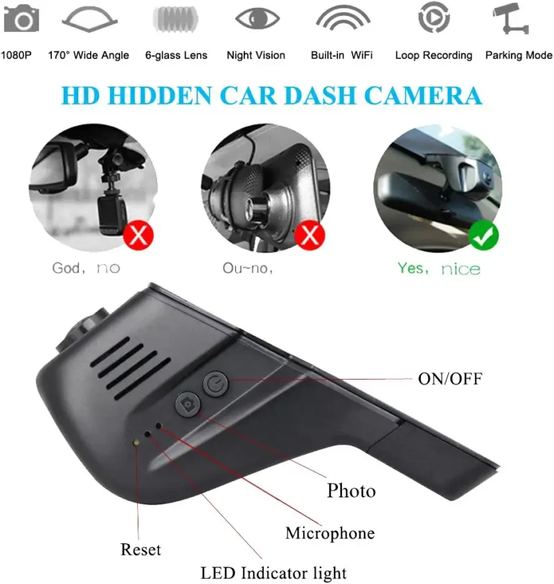دوربین ثبت وقایع خودرو R11 - wifi - Image 6