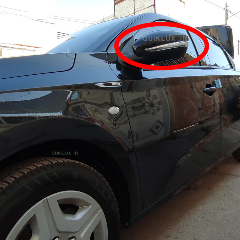 آینه بغل تارا اتو فولدینگ تاشو برقی (بدون فلاپ رنگی)  ایساکو   - سمت شاگرد - Image 3