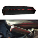 کاور ترمز دستی تیبا - مشکی دوخت قرمز