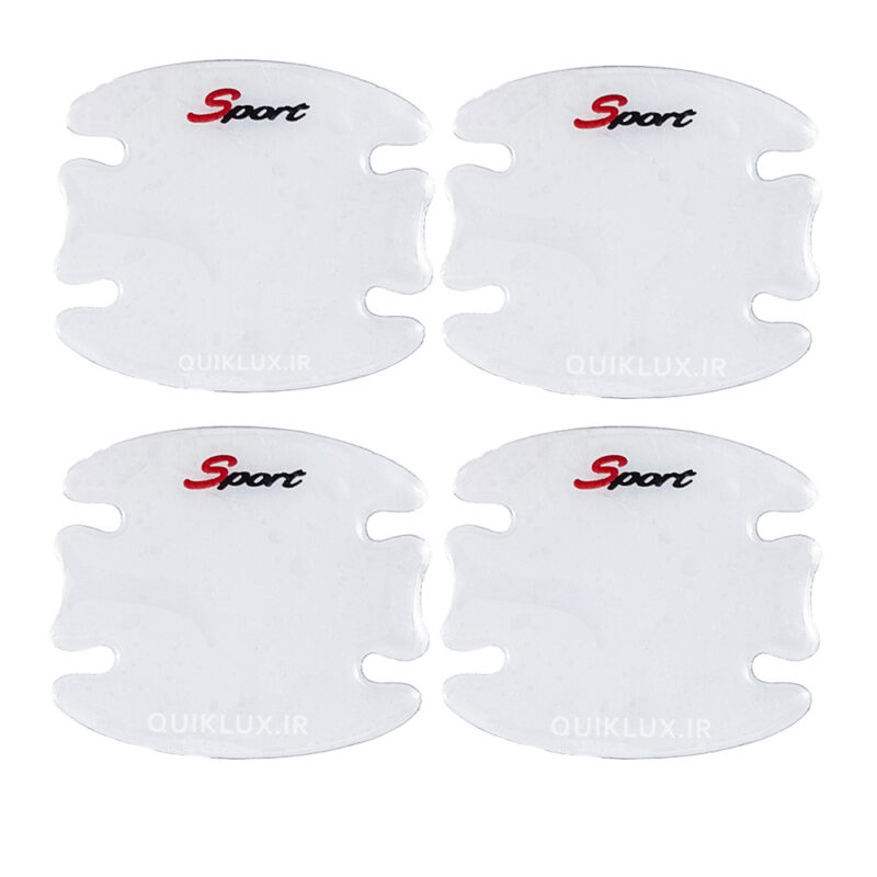 محافظ زیر دستگیره درب  مجموعه 4 عددی - شفاف