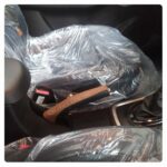 کاور ترمز دستی چرمی مدل SH26 رنگ مشکی مارون - Image 3